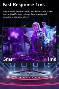 새로운 240Hz 4K 커브드 32인치 게이밍 모니터, 144Hz PC 컴퓨터용 커브 모니터 - Product Image 5