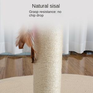 Tiragraffi per Gatti Salvaspazio Stile Caramella, Torre per Arrampicata in Sisal Resistente, Facile da Installare, Compatto - Product Image 4