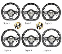 Volant en fibre de carbone pour Volkswagen Polo gti Scirocco GTS GTE GLI R-Line Golf 6 Mk4 Mk5 Mk7 GTD CC Polo Jetta Passat