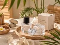 Flacons atomiseurs de parfum vides en verre cristal transparent de luxe, sur mesure, 30ml 50ml 100ml, avec boîte cadeau