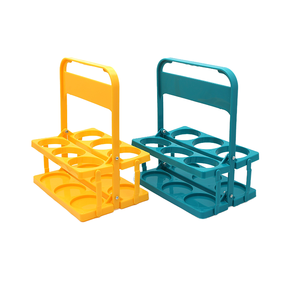FSE 6 Pack pieghevole riutilizzabile <span class=keywords><strong>in</strong></span> <span class=keywords><strong>plastica</strong></span> PP <span class=keywords><strong>portabottiglie</strong></span> per vino e porta bottiglie di birra raffreddatore e porta regalo - Product Image 4