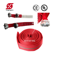Tuyau d'irrigation agricole en toile de coton EPDM avec revêtement en PU/PVC/caoutchouc rouge, 50 mm, 65 mm, 80 mm, 2 pouces, 2,5 pouces, 3 pouces