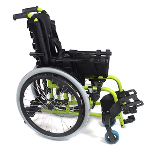 Fauteuil roulant manuel pour enfants ayant des besoins spéciaux avec accoudoirs rabattables et coussin détachable - Product Image 3