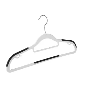 Huishoudelijke Garderobe Traceless Hanger Hanger Hanger Tank Top En Slip Dress Zwarte Hanger Voor Kleding Winkel