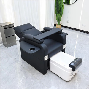 Sillón de pedicura eléctrico de nuevo diseño con lavabo de cerámica, sillón reclinable de masaje, sillón de pedicura con masaje para salón de uñas - Product Image 2