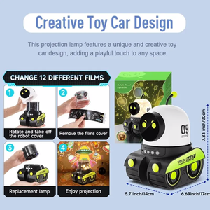 LED Night <b>Light</b> Starry Sky <b>Projector</b> Galaxy Robot Projection Lamp Bluetooth Music for Kids Bedroom Home Party Decoration - Product Image 6