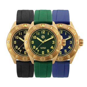 ที่กําหนดเองที่เรียบง่ายวินเทจบรอนซ์ Aqua Ghost นาฬิกาดําน้ําอัตโนมัตินาฬิกากีฬาผู้ชายนาฬิกา - Product Image 1