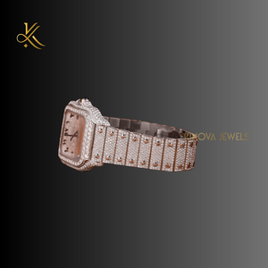 Premium Moissanite Diamond Timepiece For <b>Women</b> Crafted With Sophisticated Design High Quality Shine And Elegant Finishes - Product Image 2