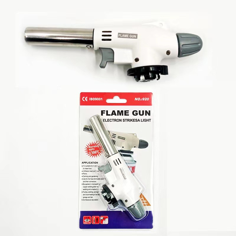 Gaz meşale alev tabancası Cooking Torch pişirme lehimleme bütan autogun gaz küçük kaynak meşale