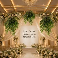Tanaman Ivy Buatan yang Menyerupai Asli - Gaya Minimalis untuk Dekorasi Dalam/Luar Ruangan, Dedaunan Hijau Lebat, Cocok untuk Dekorasi Pernikahan dan Komersial