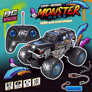 <span class=keywords><strong>Coche</strong></span> eléctrico de control remoto con ruedas grandes para niños, juguete al por mayor, 1:20, camión monstruo con control remoto, coches de juguete para niños - Product Image 4
