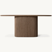 Table console sur piédestal en bois, mobilier d'intérieur moderne et luxueux pour