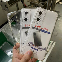 Coque de téléphone portable antichoc en TPU souple en gros étui de téléphone portable pour TECNO pop 8