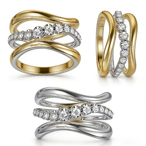 Bague de Fiançailles et de Soirée en Or Massif 10K/14K/18K Argenté Personnalisé avec Diamant de Laboratoire CVD Qualité IGI VVS-VS Taille Brillant - Product Image 3