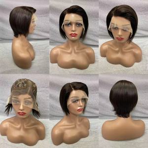 T Part <strong>Wig</strong> 10A Grade <strong>Short</strong> Human Hair <strong>Wigs</strong> Hot Sale Colored Pixie Cut Human Hair <strong>Wigs</strong> - Product Image 5