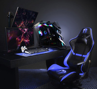 Produits à succès 2024 Nouvelle conception 2024 Boîtier de PC de jeu ATX de forme spéciale Côté transparent en verre trempé Gaming