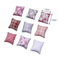 Coussins miniatures pour maison de poupée, coussin de canapé, mini coussins pour poupées, accessoires de chambre à coucher pour maison de poupée 1/12