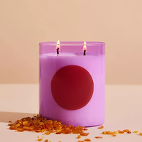 Mescente logo personnalisé et emballage bougies parfumées lavande et diffuseur de roseau cadeaux de noël