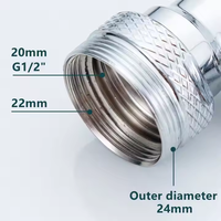 Offre Spéciale 1080 Degrés Pivotant Robinet De Cuisine Robinet Adaptateur Design Moderne 2 Modes Aérateur Pulvérisateur Attachement Robinet Pulvérisateur Tête