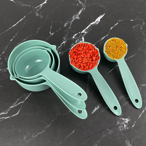 Juego de Utensilios de Cocina de 5 Piezas con Tazas Medidoras de Plástico Ecológicas de Nuevo Diseño, con Doble Abertura - Product Image 3