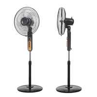 Ventilateur sur pied OEM ODM de 16 pouces pour hôtel avec 4 vitesses, ventilateur sur pied de 16 pouces, 50W