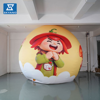 Ballon publicitaire gonflable imprimé sur mesure pour la décoration d'événements en plein air ou la promotion de la marque