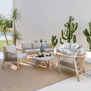 Foshan Factory Direct High Quality Patio Lounge Chair Outdoor Furniture Rope Garden Teak for Hotel - Product Image 2