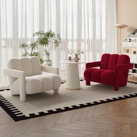 Canapé et table individuels de style nordique avec design original pour balcon, salon de beauté, zone d'accueil - Moderne