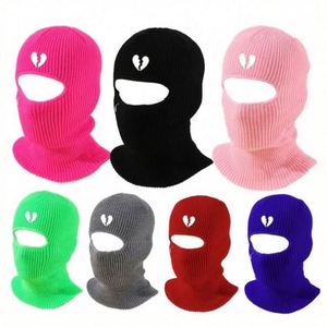 Masque de ski intégral tricoté à un trou, haute qualité, personnalisé, pour sports de plein air, chaud, hiver, 100% acrylique, coupe-vent, pêche, usage quotidien - Product Image 2