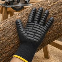 Gants de sécurité anti-choc traités en usine, conçus pour les opérations minières, gants anti-choc pour perceuses électriques