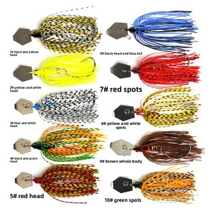 Señuelo de pesca antienredos de compuesto giratorio, señuelo artificial de silicona suave biónico, placa de plomo bloqueadora de agua para pez barba. - Product Image 5