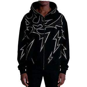 Sudaderas con Capucha Personalizadas al por Mayor, Unisex, 100% Algodón, Felpa, Transpirables, Estilo Urbano, Tallas Grandes - Product Image 1