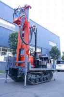 Machine de forage sur chenilles, Foreuse rotative, Foreuse hydraulique, Mini-foreuse pour l'eau