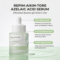 Ampoule à 10 % d'acide azélaïque sous marque blanche pour peaux sujettes aux imperfections, soin des rougeurs et affinement de la texture, 30 ml, approvisionnement en gros OEM pour soins de la peau