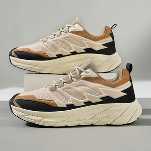 Zapatos Deportivos Casuales Ligeros para Hombre con Cordones, Parte Superior de Malla Transpirable, para Senderismo y Caminatas de Primavera, Tendencia de Moda - Product Image 2