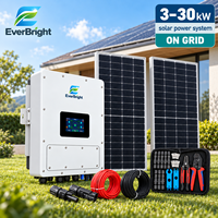 Sistem Modul PV Surya Hibrida 12kW Panel Surya Monokristalin Half Cut untuk Pembangkit Listrik Tenaga Surya Hibrida