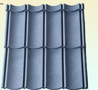 Tuiles de toiture modernes en zinc et aluminium revêtues de pierre, résistantes à la chaleur, pour hôtels et écoles, longueur 1340 mm, marque ESSAR, vente directe d'usine