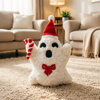 Coussin en peluche Gus Ghost Halloween, super doux, rembourré en coton PP, jouet pour enfants et décoration intérieure 14+