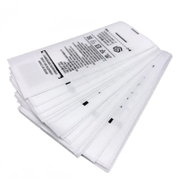 Étiquette de vêtement en nylon tissé longue portée RFID UHF résistante à la chaleur lavable étiquette de lavage pour la gestion des vêtements