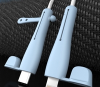 Estuche Protector para Cable de Datos, Organizador de Cables Enrollable de Silicona, Protector de Cable de Carga, Nuevo Modelo