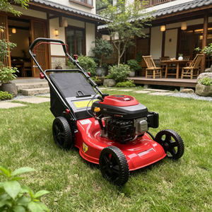 Lawn Mower for Grass Cutting Hay <b>Mini</b> <b>Hand</b> Mower Propelled Machine Petrol Gasoline Lawn Mowers for Yard Tools Farm Household - Product Image 6