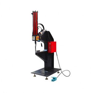 เครื่องเชื่อมรีเวทอัตโนมัติระบบไฮดรอลิก CNC รุ่นใหม่ TY-202407 พร้อมระบบ PLC หน้าจอสัมผัส มอเตอร์สำหรับงานเชื่อมโลหะแผ่น กำลังไฟ 3kW - Product Image 4