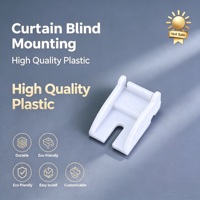 Pièces de stores de qualité supérieure : Support de fixation au plafond en plastique pour composants de rail de rideau, accessoires pour stores et rideaux
