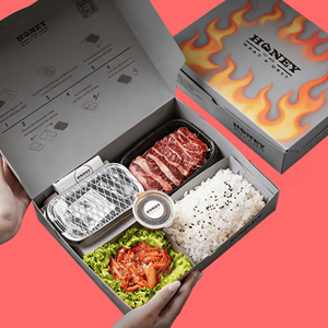 Set Portátil de Barbacoa Coreana <span class=keywords><strong>para</strong></span> <span class=keywords><strong>Llevar</strong></span>, Lonchera con Parrilla, Estufa Personalizada <span class=keywords><strong>para</strong></span> Exteriores, Caja de Barbacoa de Carbón, Caja de Papel Bento <span class=keywords><strong>para</strong></span> Picnic en <span class=keywords><strong>la</strong></span> Playa - Product Image 1