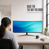 Moniteur de jeu incurvé ultra-large de 57 pouces, taux de rafraîchissement de 120 Hz, résolution 8K avec écran Fish Screen 7680 x 2160, prend en charge l'OEM