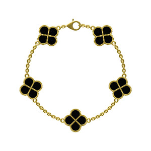 Anillo de Trébol de Cuatro Hojas Love Woman Fashion, Pulsera de Oro de 18K, Pulsera y Collar de Trébol de Tres Hojas en Oro Rosa <span class=keywords><strong>Cleef</strong></span> - Product Image 5