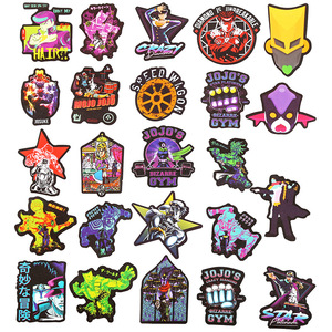 50 autocollants amusants de l'anime japonais <span class=keywords><strong>JoJo</strong></span> Bizarre <span class=keywords><strong>Adventure</strong></span>, étiquettes graffiti pour promotion de boutique, cadeau, décoration cosplay - Product Image 3