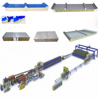 Ligne de production de panneaux sandwich en mousse EPS entièrement automatique WADLEY, moteur 30KW, vitesse 5-15m/min, précision 1mm, 17-44 rangées de formage, longueur de coupe minimale 3m