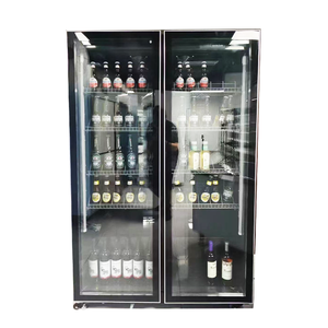 Congelador vertical con 4 puertas <span class=keywords><strong>de</strong></span> vidrio para supermercado, barra <span class=keywords><strong>de</strong></span> nevera <span class=keywords><strong>de</strong></span> cerveza Vertical <span class=keywords><strong>de</strong></span> 220V, compresor <span class=keywords><strong>de</strong></span> luz LED, congelador <span class=keywords><strong>de</strong></span> pantalla fría para restaurante - Product Image 3