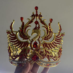 มงกุฎและที่คาดผมประดับเพชรเทียมโลหะผสมแบบกำหนดเองสำหรับการประกวดนางงามจักรวาล - Product Image 3